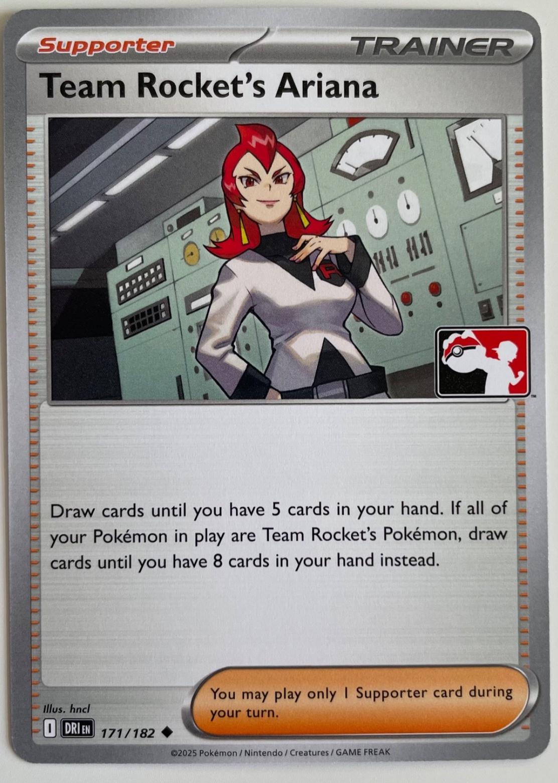 Destined Rivals Team Rocket's Ariana [Prize-Pack] Pokémon card
